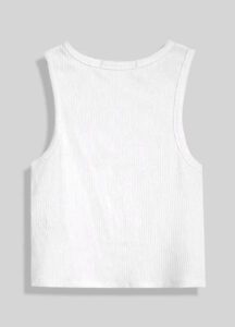 Tank Top Basic white back